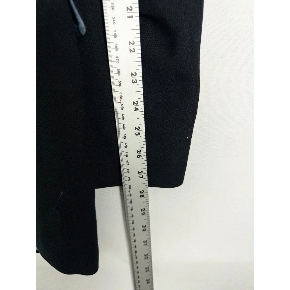 VTG Hugo Boss Rossellini Blazer Mens 44L Black 3 Button Wool Super 100‎